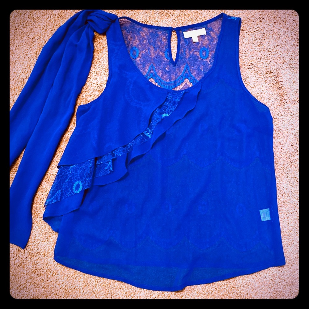 ⭐️SALE⭐️ Jealous Tomato Sleeveless Lace Ruffle Top